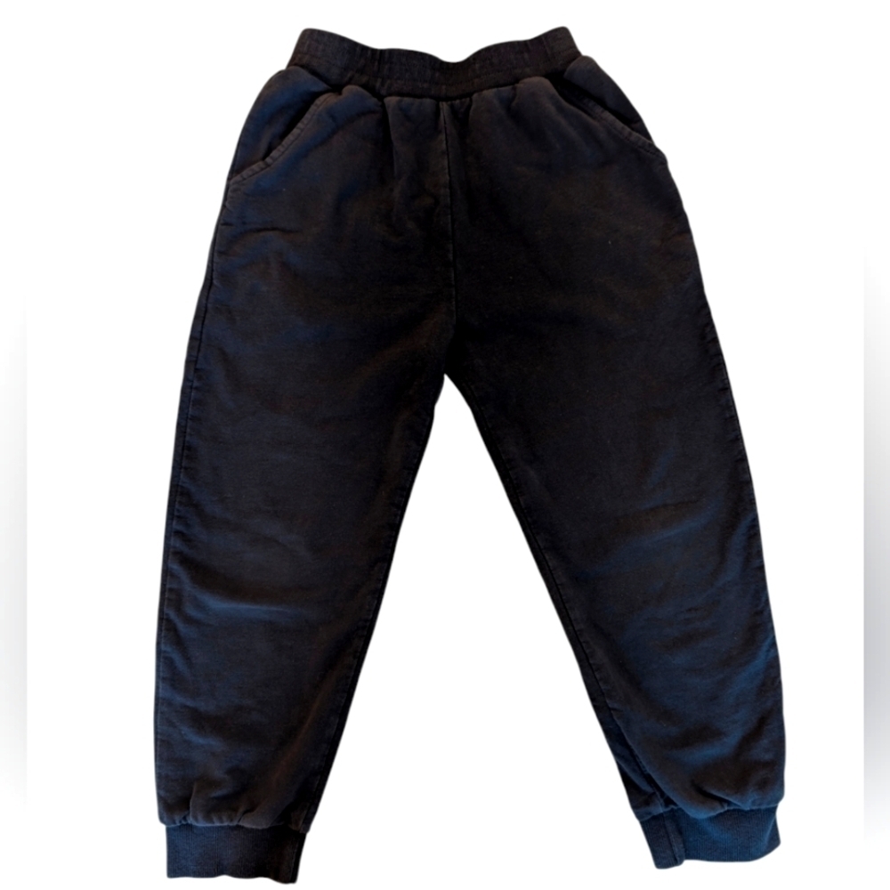 GFQLONG Boys Girls Cotton Active Jogger Sweatpants Kids Black Pants SZ 6-7